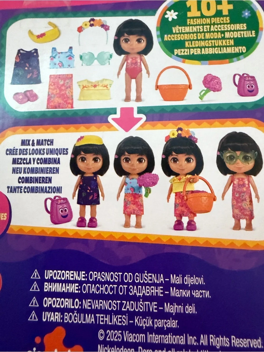 Nickelodeon Dora Dress-Up Set - Purple, Pink, Orange, Green
